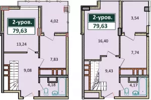 3-х комнатная квартира 79.63 м² в ЖК «Агой парк»