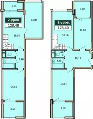 5-ти комнатная квартира 123.4 м² в ЖК «Агой парк»