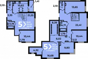 5-ти комнатная квартира 156 м² в ЖК «Аксиома»