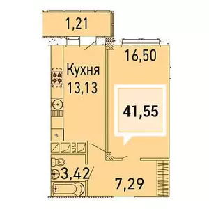 1-комнатная квартира