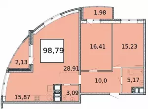 3-х комнатная квартира