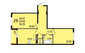 2-х комнатная квартира