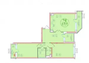 3-х комнатная квартира 74.9 ЖК «Лайм»