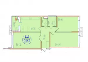3-х комнатная квартира 81.5 ЖК «Лайм»