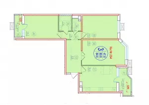 3-х комнатная квартира 84.6 ЖК «Лайм»