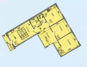 3-х комнатная квартира 76.8 м² в ЖК «Отрада»